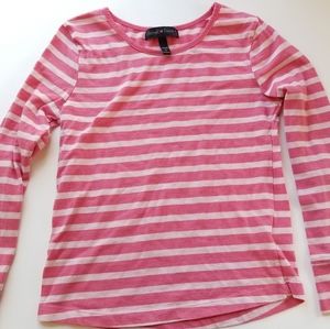2 for $7/3 for $9: coral striped jersey shirt